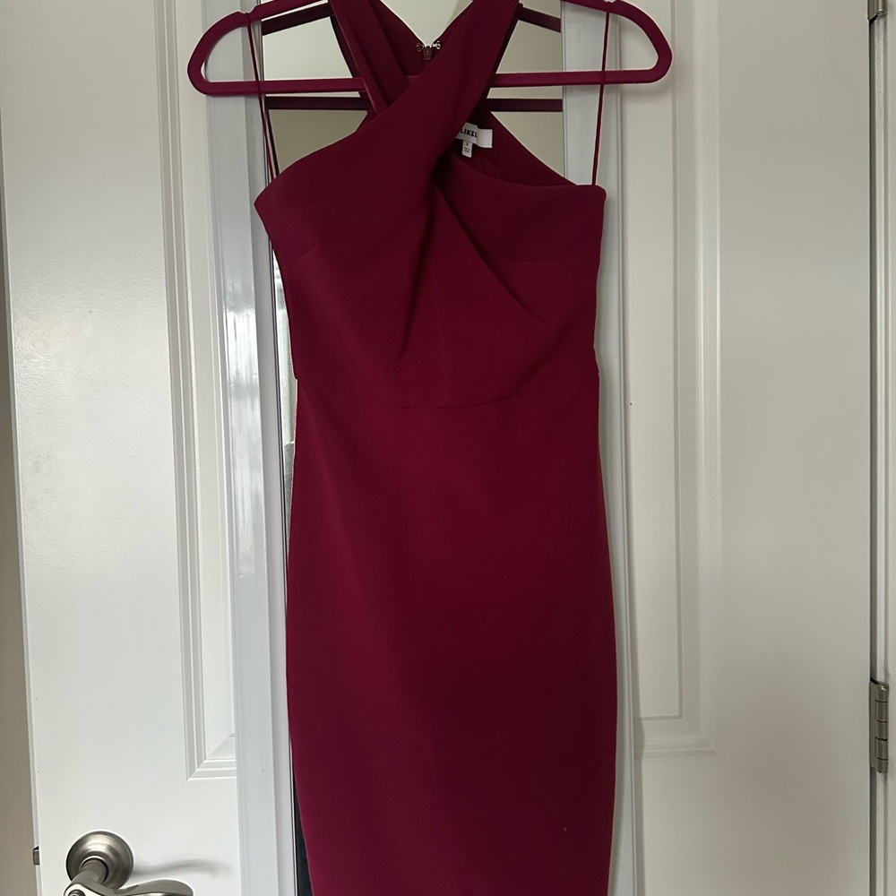 Likely Strapless Burgundy Dress